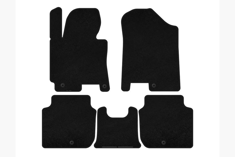 Kia Forte 2008–2024 рр. Килимки текстильні Premium (2012-2016, Чорний) Image