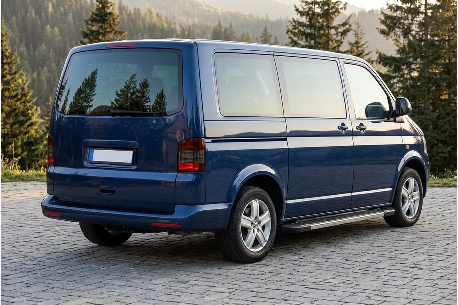 Volkswagen T5 Caravelle 2004-2010 рр. Бокові пороги RedLine V1 (2 шт., Алюміній) Коротка база Фото 1