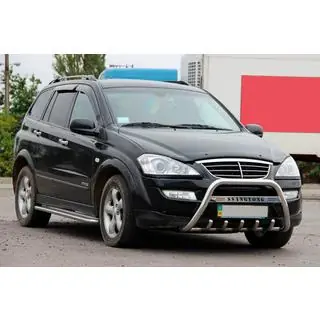 Кенгурятник WT004 (нерж) SsangYong Action 2005-2018 рр. фото 3