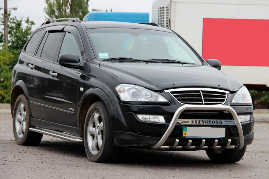 SsangYong Action 2005-2018 рр. Кенгурятник WT004 (нерж) Фото 3
