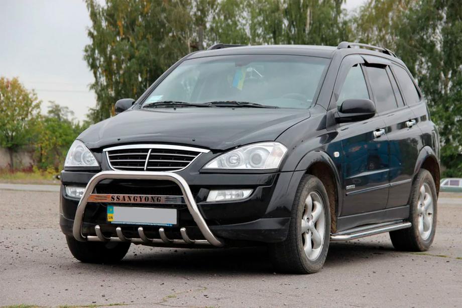 SsangYong Action 2005-2018 рр. Кенгурятник WT004 (нерж) Фото 2