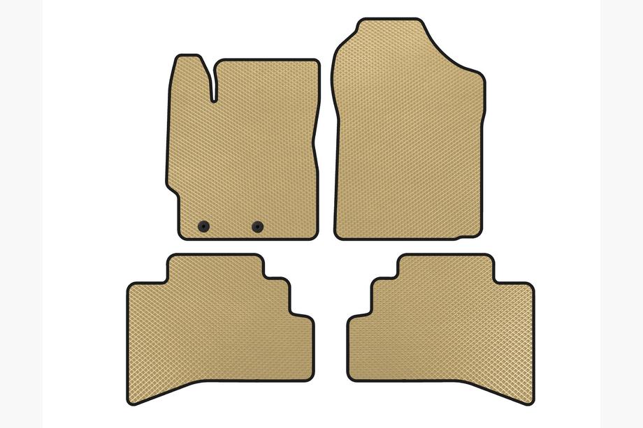 Toyota Prius C 2012-2019 рр. Килимки EVA (Бежевий) Фото 1