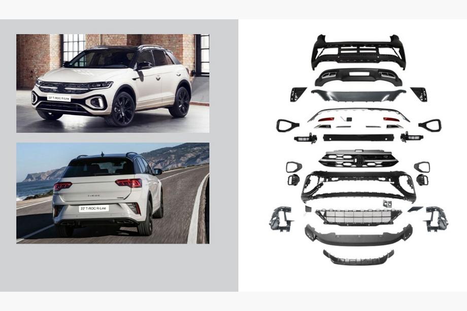 Volkswagen T-Roc 2017-2025 рр. Комплект обвісів R-Line (Для 2022+) Фото 1