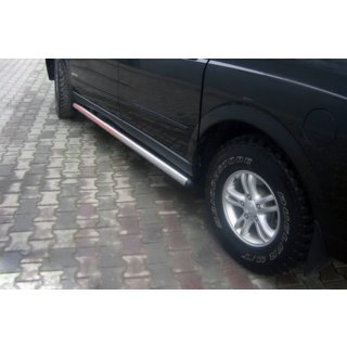 Бічні труби (2 шт., нерж) SsangYong Action 2005-2018 рр. фото 1