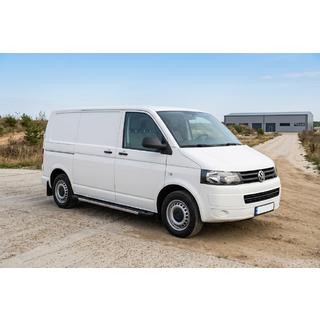 Бокові пороги RedLine V1 (2 шт., Алюміній) Volkswagen T5 2010-2015 рр. фото 1