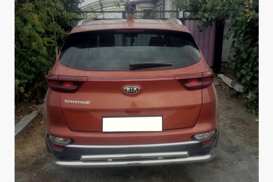 Kia Sportage 2015-2021 рр. Задній захист AK002-2 (нерж) Image