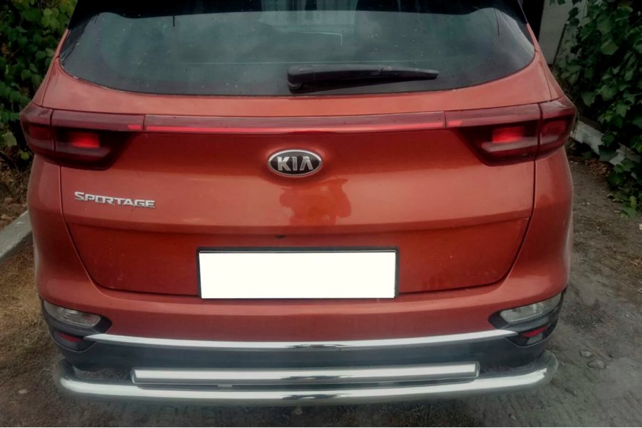 Kia Sportage 2015-2021 рр. Задній захист AK002-2 (нерж) Фото 3
