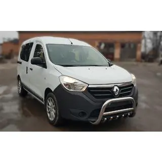 Кенгурятник WT003 (нерж) Dacia Lodgy 2012-2022 рр. фото 3