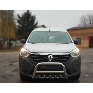 Кенгурятник WT003 (нерж) Dacia Lodgy 2012-2022 рр. фото 1