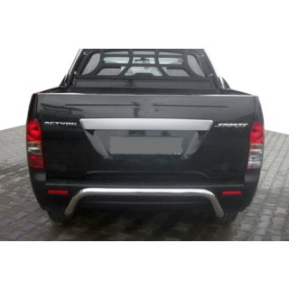 Задній кенгурятник AK006 (нерж) SsangYong Action 2005-2018 рр. фото 1
