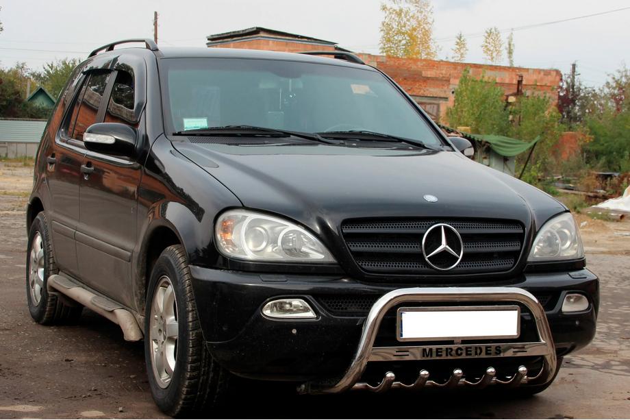 Mercedes ML W163 1997-2005 рр. Кенгурятник WT004 (нерж.) Фото 4