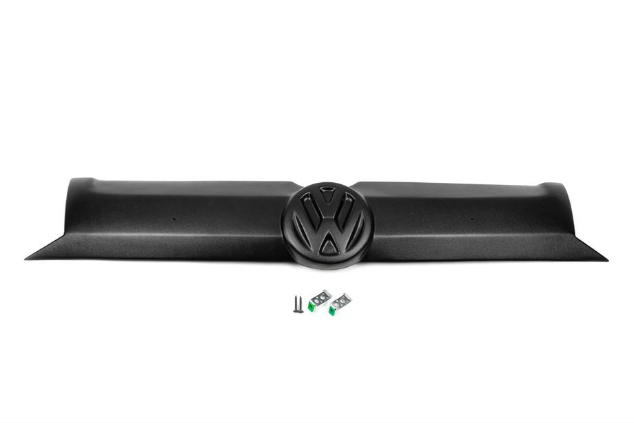 Volkswagen T5 2010-2015 рр. Зимова накладка на верхню решітку Глянцева Фото 4