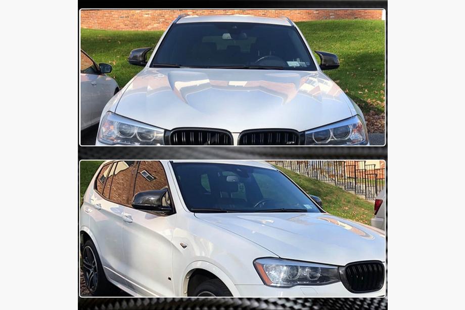 BMW X4 F26 2014-2018 рр. Кришки дзеркал M-Look (Карбон) Фото 3