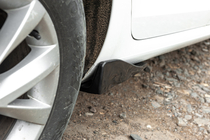 Універсальні Flap накладки на бокові пороги тип-C (2 шт, чорний глянець, ABS-пластик) фото 6