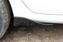 Універсальні Flap накладки на бокові пороги тип-C (2 шт, чорний глянець, ABS-пластик) фото 5