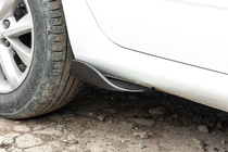 Універсальні Flap накладки на бокові пороги тип-F (2 шт, чорний глянець, ABS-пластик) фото 12