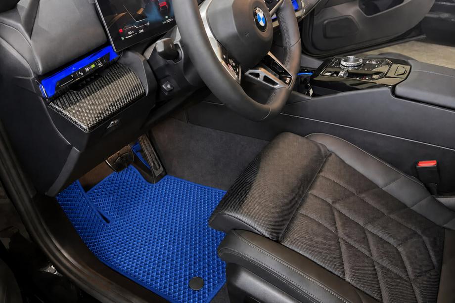BMW 5/i5 серія G60/G60E/G61 2023- рр. Килимки EVA (Для G60/61, Синій) Фото 1