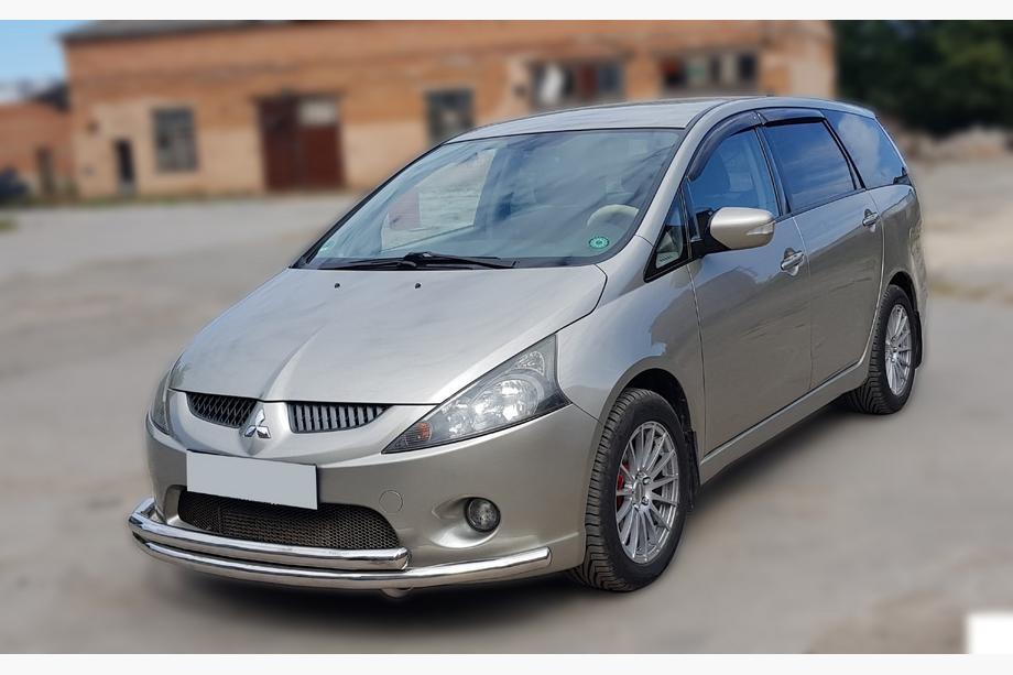 Mitsubishi Grandis 2003-2011 рр. Передній захист ST014 (нерж.) d60/60 Фото 2