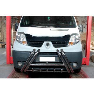 Кенгурятник F1-01 (нерж.) Opel Vivaro 2001-2015 рр. фото 1