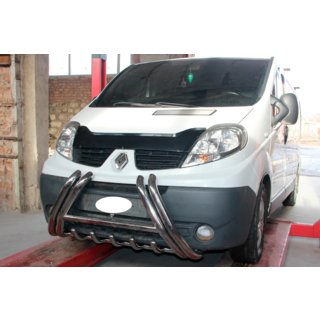 Кенгурятник F1-01 (нерж.) Nissan Primastar 2002-2014 рр. фото 2