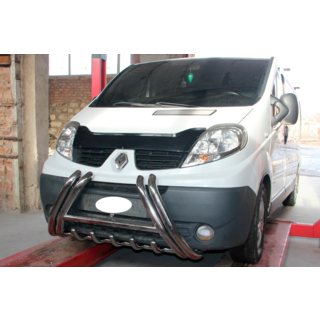 Кенгурятник F1-01 (нерж.) Nissan Primastar 2002-2014 рр. фото 2