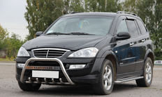 SsangYong Kyron 2005-2014 рр. Кенгурятник WT004 (нерж) фото 3