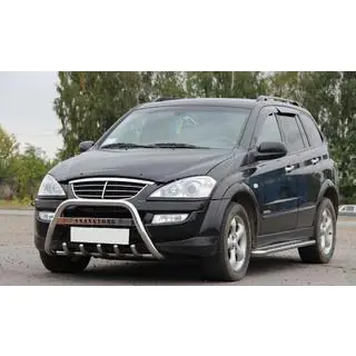 Кенгурятник WT004 (нерж) SsangYong Kyron 2005-2014 рр. фото 3