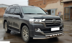Toyota Land Cruiser 200 2007-2021 рр. Передня дуга ST015 (2015+, нерж.) фото 2