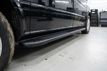 Mercedes Viano 2004-2014 рр. Бокові пороги Bosphorus Black (2 шт., Алюміній) фото 1
