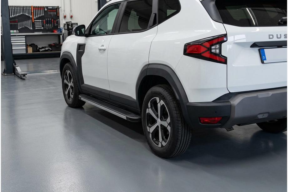 Dacia Duster 2024- рр. Бокові пороги Maya V1 (2 шт., алюміній) Фото 1