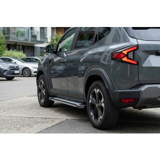 Бокові пороги Rainbow (2 шт., алюміній) Dacia Duster 2024- рр. фото 1