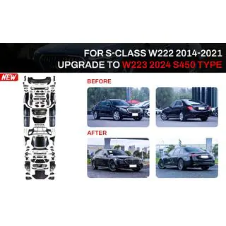 Комплект рестайлінгу в W223 AMG Line (з дверними ручками і вставками)