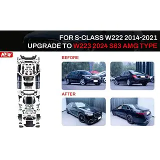 Комплект рестайлінгу в W223 S63 AMG (з дверними ручками і вставками)