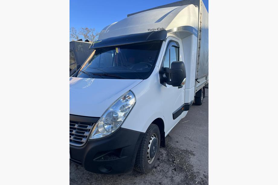 Renault Master 2011-2023 рр. Козирьок на лобове скло V1(чорний глянець, 5мм) Фото 4