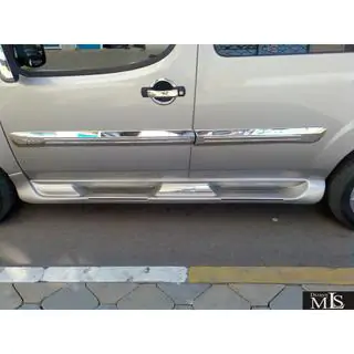 Бокові пороги Sorento тип (під фарбування) Fiat Doblo I 2005-2010 рр. фото 4
