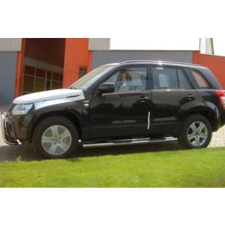 Бічні труби (2 шт., нерж) Suzuki Grand Vitara 2005-2017 рр. фото 1