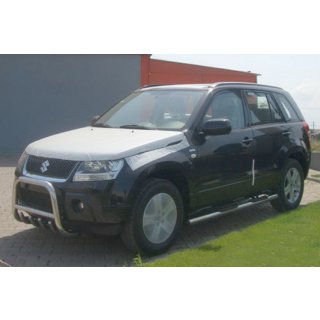Бічні труби (2 шт., нерж) Suzuki Grand Vitara 2005-2017 рр. фото 2