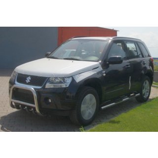 Бічні труби (2 шт., нерж) Suzuki Grand Vitara 2005-2017 рр. фото 3