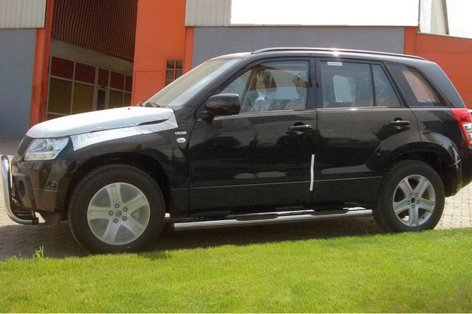 Suzuki Grand Vitara 2005-2017 рр. Бічні труби (2 шт., нерж) Фото 1