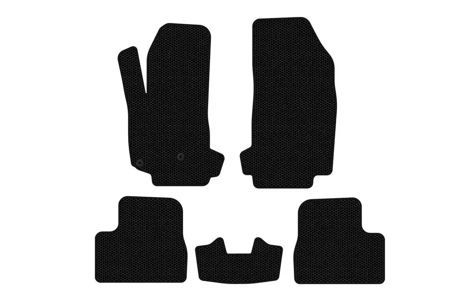 Citroen DS-3 2009-2016 рр. Гумові килимки Carsuit V-2 (Чорні) Фото 1