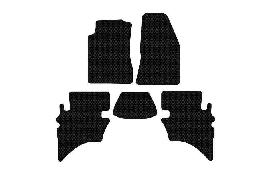 Ford Ranger 2002-2006 рр. Гумові килимки Carsuit (Чорні) Фото 1