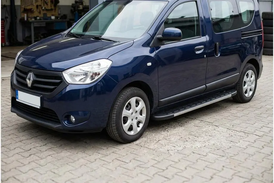 Dacia Dokker 2013-2022 рр. Бокові пороги Duru (2 шт., Алюміній) Image