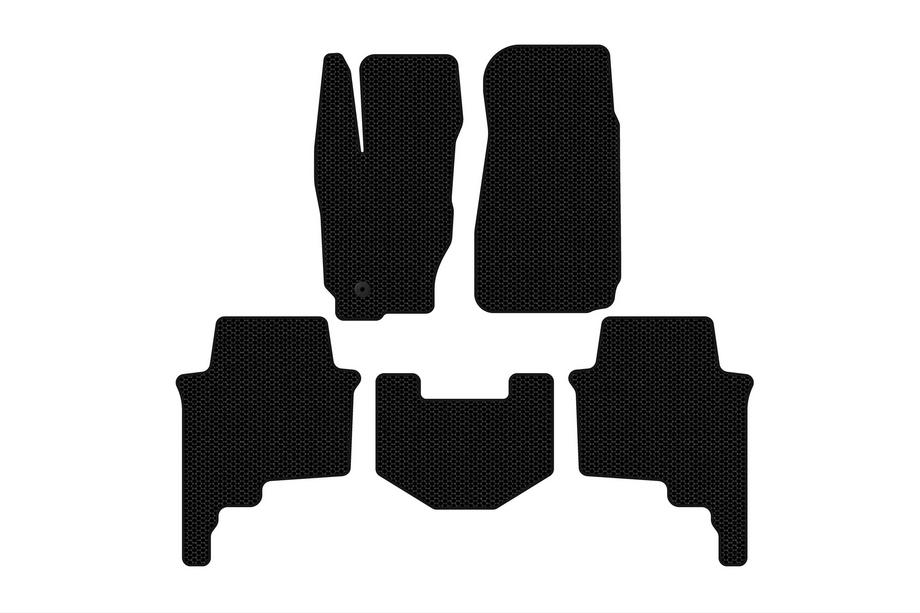 Jeep Commander 2005-2010 рр. Гумові килимки Carsuit (Чорні) Фото 1