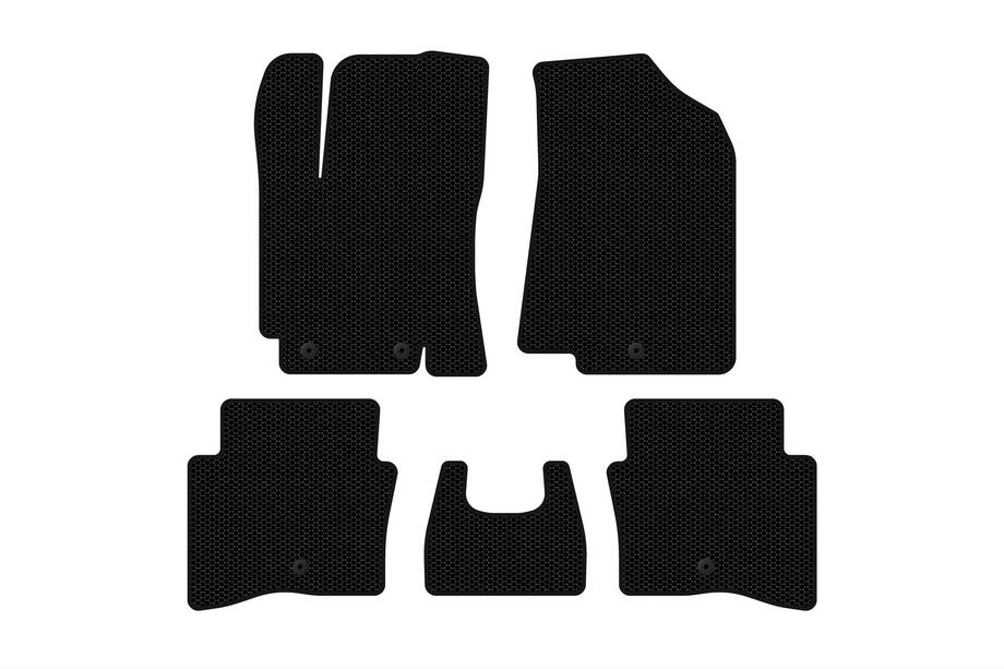 Kia Rio 2012-2017 рр. Гумові килимки Carsuit (SD, чорні) Фото 1