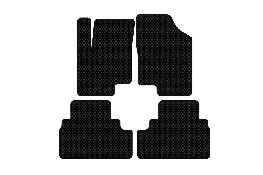 Kia Venga 2010-2019 рр. Гумові килимки Carsuit (Чорні) Фото 1