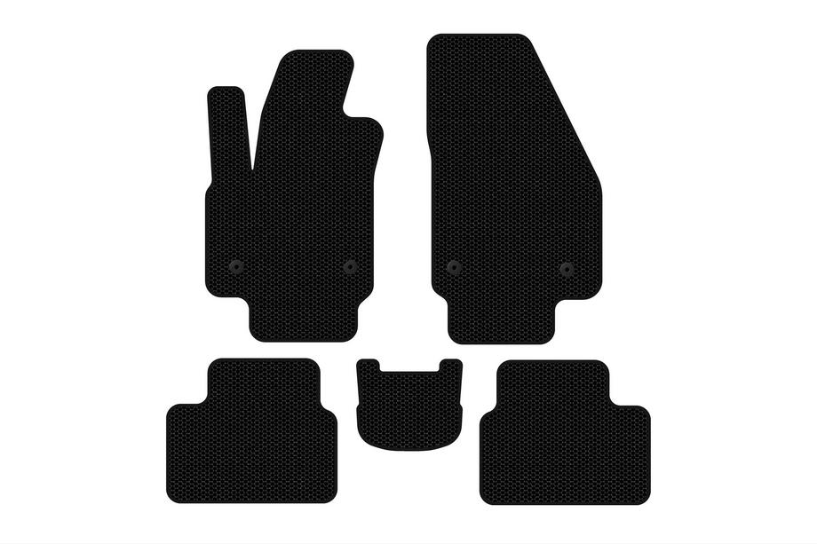 Opel Meriva 2010-2017 рр. Гумові килимки Carsuit (Чорні) Фото 1