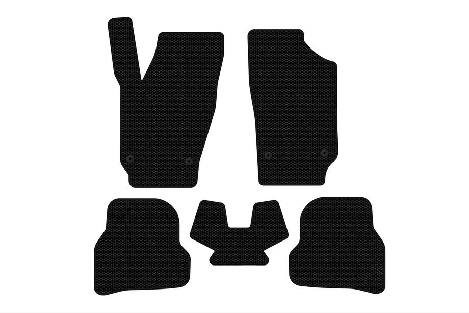 Seat Ibiza 2010-2017 рр. Гумові килимки Carsuit (2010-2012, HB, 5-ти дверний, чорні) Фото 1