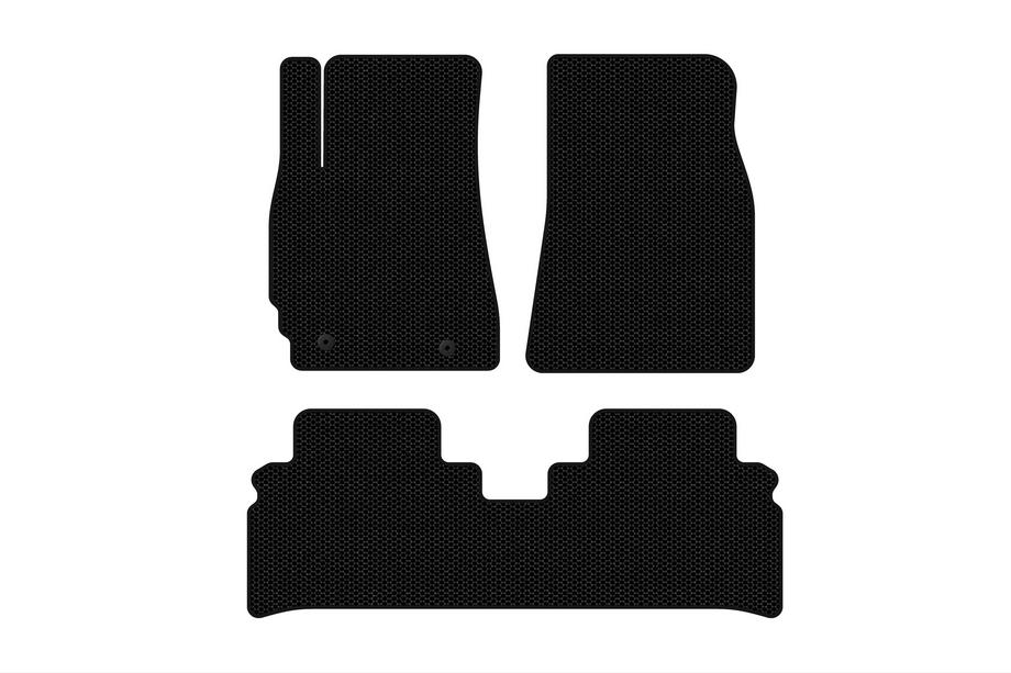 Toyota Highlander 2000-2008 рр. Гумові килимки Carsuit (Чорні) Фото 1