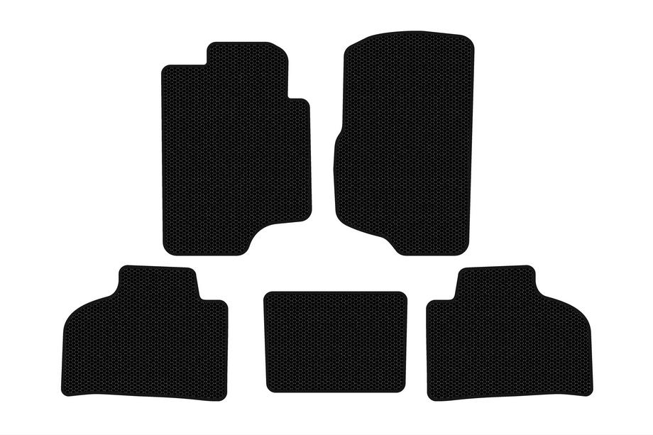 Chevrolet Silverado 2007-2013 рр. Гумові килимки Carsuit (Чорні) Фото 1