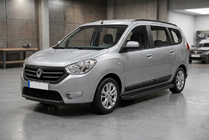 Renault Lodgy 2013-2022 рр. Бокові пороги Allmond Black (2 шт., Алюміній) фото 1
